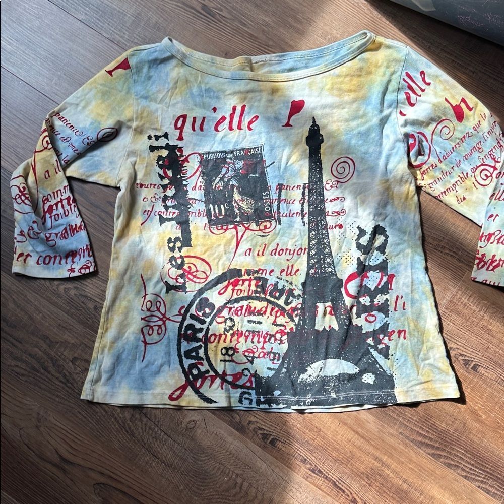 Qu’elle P Vintage top made in France